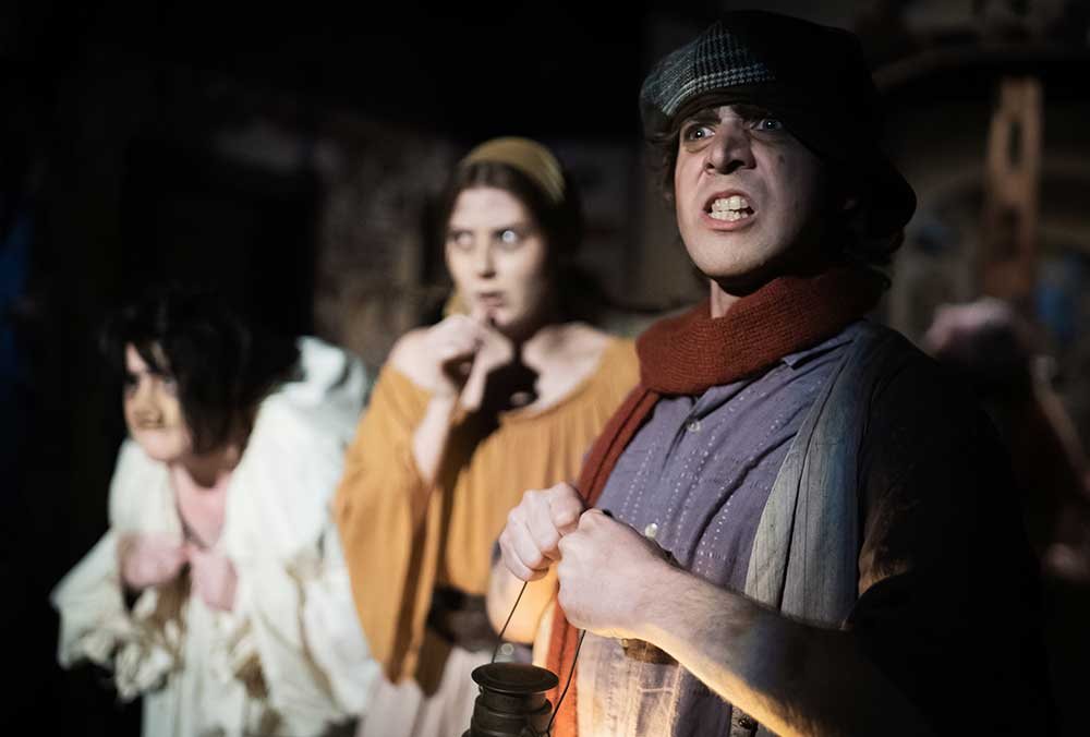 Production photo: Monet Lerner / Quinn Coffman / Chris Sykes · Mrs. Haggardly