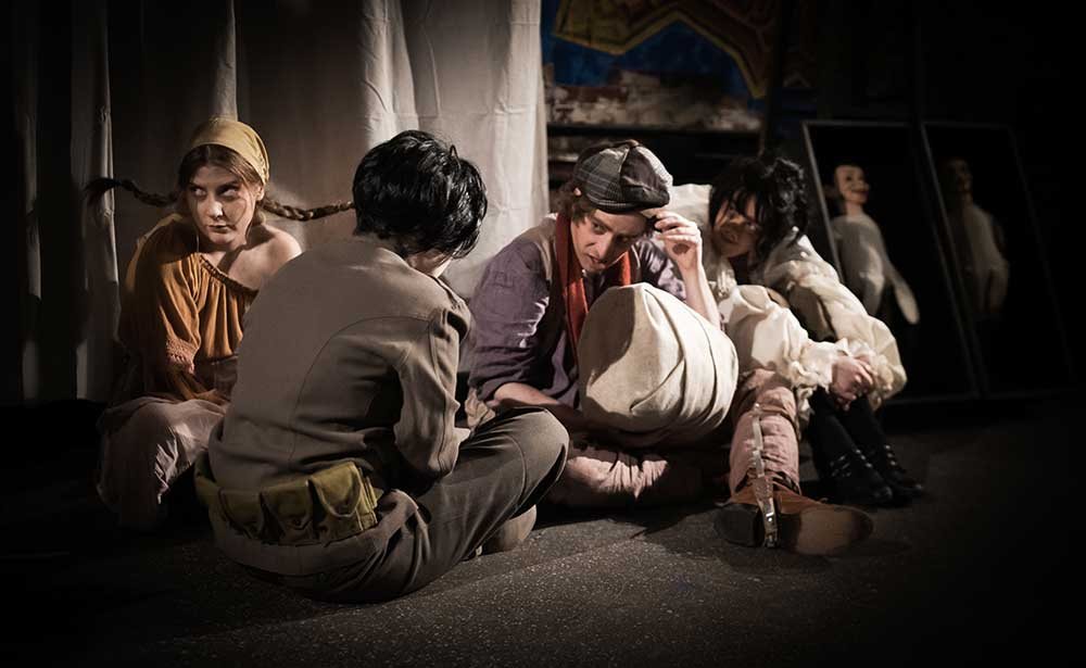 Production photo: Quinn Coffman / Lauren Massey / Chris Sykes / Monet Lerner · Mrs. Haggardly