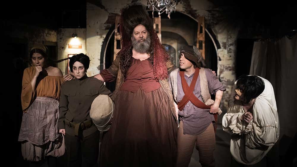 Production photo: Quinn Coffman / Lauren Massey / Matthew Posey / Chris Sykes / Monet Lerner · Mrs. Haggardly
